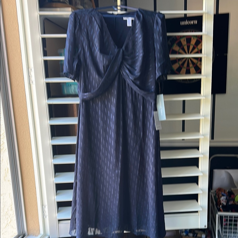 Elegant Navy Blue Dress